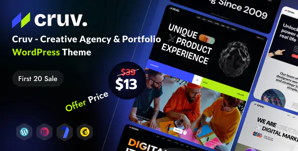 Cruv v1.0.0 - Creative Agency & Portfolio WordPress Theme