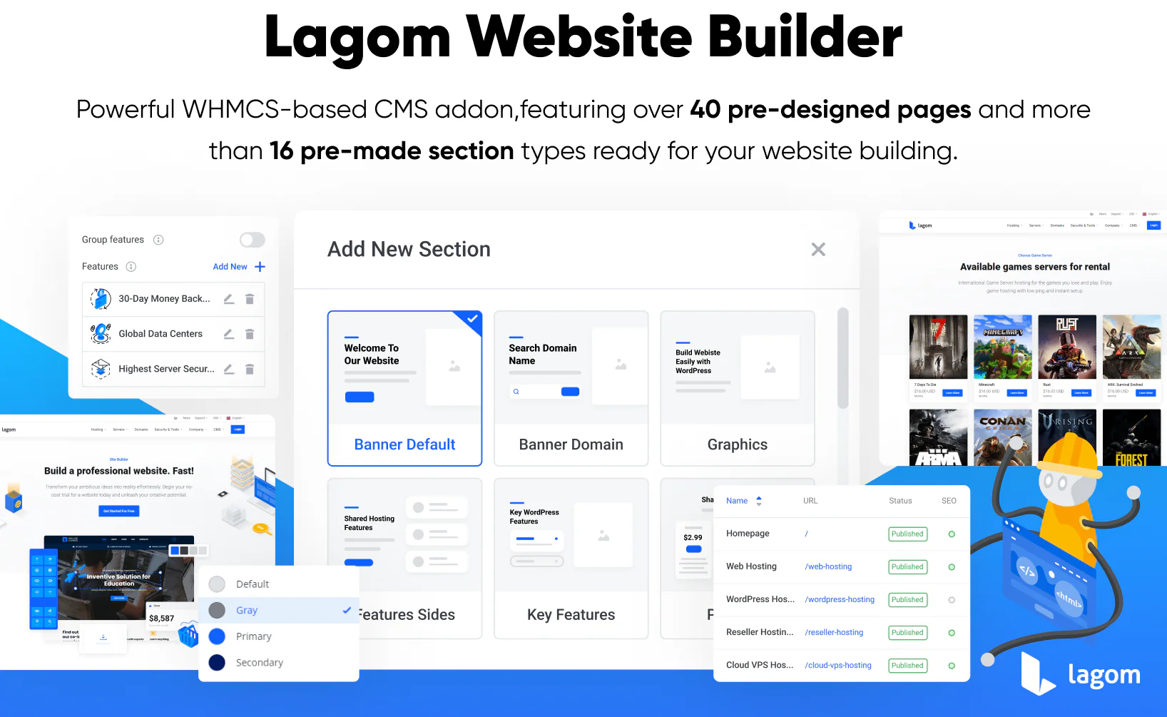 Lagom WHMCS Website CMS Bundle v2.3.5